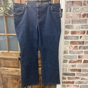 Woman Within Women's‎ Jeans 22W Tall 44x32 High Rise Boot Cut NWT